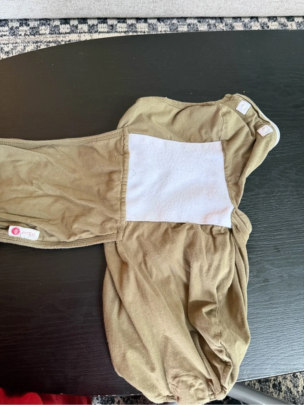 Embé 2-Way Baby Swaddle Olive Green | One Size 6-14 lbs | 100% Cotton
